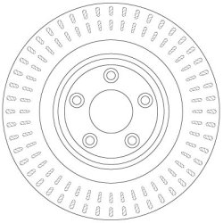 Disque de frein TRW DF6295 pour JAGUAR OE C2C25339 TRW