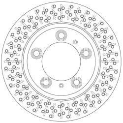Brake Disc TRW DF6298S OE Ref 987 352 401 01