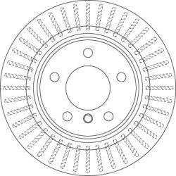 Brake Disc TRW DF6313 OE Ref 34 21 6 778 051