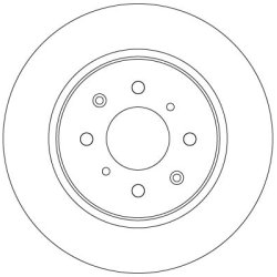 Brake Disc TRW DF6318 OE Ref 42510-TM8-G01