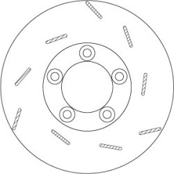 Disque de frein TRW DF6321S pour PORSCHE PANAMERA OE 298615602A TRW