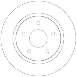 Brake Disc TRW DF6325 OE Ref 4721677AA