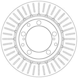 Brake Disc TRW DF6336 OE Ref 951 352 041 02