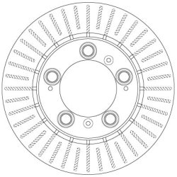 Brake Disc TRW DF6338 OE Ref 986 352 401 04