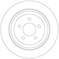 Brake Disc TRW DF6341 OE Ref 52129250AA