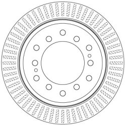 Brake Disc TRW DF6342 OE Ref 42431-60311