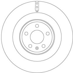 Brake Disc TRW DF6343S OE Ref 4H0 615 601 F