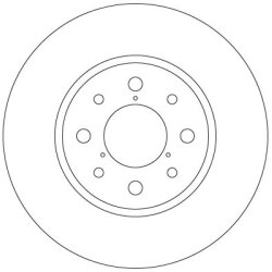 Disque de frein TRW DF6347 pour ALFA ROMEO MITO OE 51865132 TRW