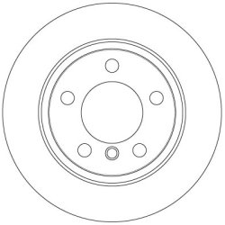 Brake Disc TRW DF6353 OE Ref 9 804 830