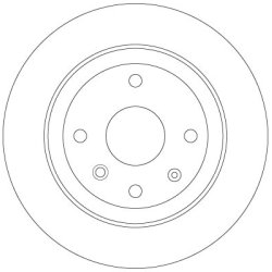 Brake Disc TRW DF6360 OE Ref 96328254
