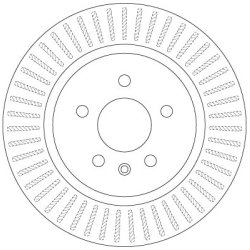 Brake Disc TRW DF6371 OE Ref 13586855