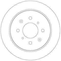Brake Disc TRW DF6378 OE Ref 42510-TG0-T00
