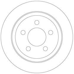 Brake Disc TRW DF6386 OE Ref 52128411AB