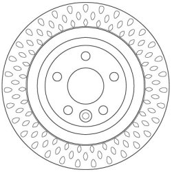 Brake Disc TRW DF6387 OE Ref 31341483