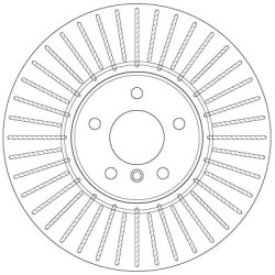 Disque de frein TRW DF6408S pour BMW X5, X6 OE 34116793243 TRW