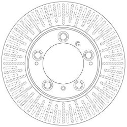 Brake Disc TRW DF6411 OE Ref 986 351 401 05