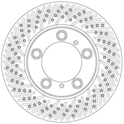 Brake Disc TRW DF6413S OE Ref 987 351 401 01