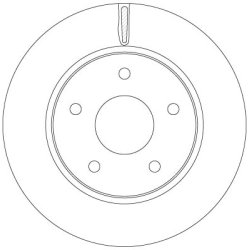Brake Disc TRW DF6415 OE Ref 4721933AB