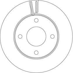 Brake Disc TRW DF6417 OE Ref 40206-JX00A-