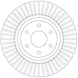 Brake Disc TRW DF6425 OE Ref 40206-3X00B