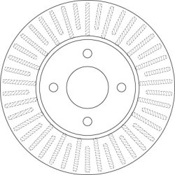 Brake Disc TRW DF6430 OE Ref 40206-1HA0A-
