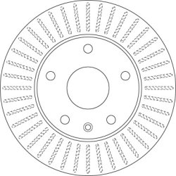 Disque de frein TRW DF6441 pour DAEWOO LEGANZA OE 96218420