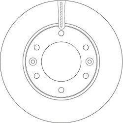 Brake Disc TRW DF6446 OE Ref 51712-4H500