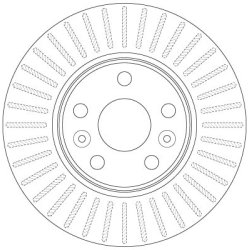 Brake Disc TRW DF6448 OE Ref 77 01 208 848