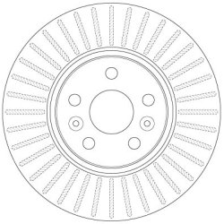 Brake Disc TRW DF6449 OE Ref 77 01 208 849