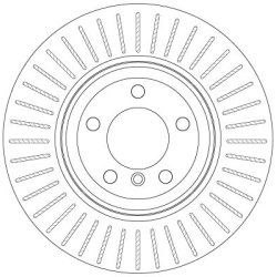 Disque de frein TRW DF6476S pour BMW Série 7, référence d'origine 6864054 TRW