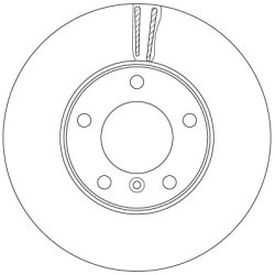 Brake Disc TRW DF6478S OE Ref 463 421 00 12