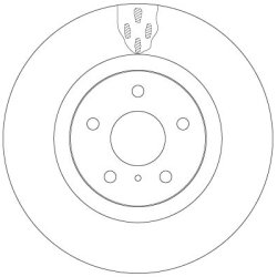 Brake Disc TRW DF6480 OE Ref 40206-CD005