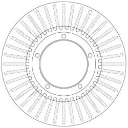Brake Disc TRW DF6486 OE Ref 911 351 041 20