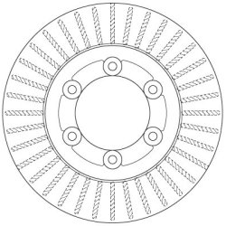 Brake Disc TRW DF6487 OE Ref UG52-33-25X