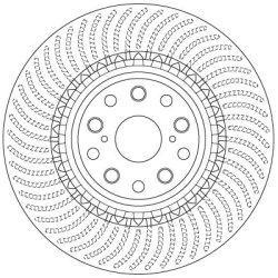 Brake Disc TRW DF6488S OE Ref 43512-50250