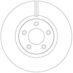 Brake Disc TRW DF6490S OE Ref B37F-33-25XA