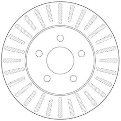 Brake Disc TRW DF6491 OE Ref 4383968