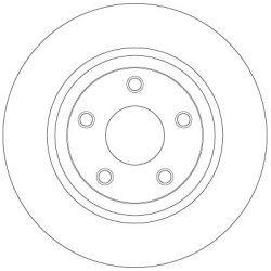 Brake Disc TRW DF6492 OE Ref 52124763AC