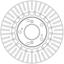 Brake Disc TRW DF6493 OE Ref 45251-S2A-000