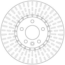 Brake Disc TRW DF6499S OE Ref 7E0 615 301 F