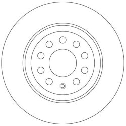 Brake Disc TRW DF6504 OE Ref 5QN 615 601