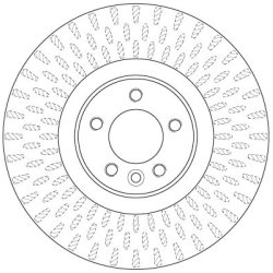 Brake Disc TRW DF6508S OE Ref LR016176