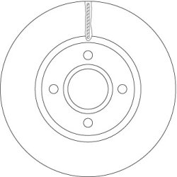 Brake Disc TRW DF6509 OE Ref 1751584