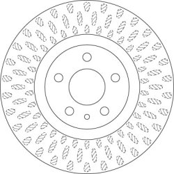 Brake Disc TRW DF6522 OE Ref 51937217