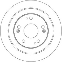 Brake Disc TRW DF6526 OE Ref 42510-TV0-E00