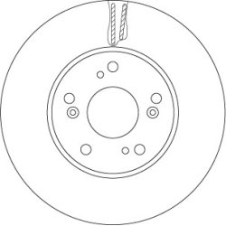 Brake Disc TRW DF6527 OE Ref 45251-TV0-E01