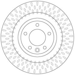 Brake Disc TRW DF6528S OE Ref LR033302