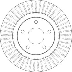 Brake Disc TRW DF6533 OE Ref 40206-1KC2A