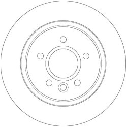 Disque de frein TRW DF6535 pour VOLVO V40 OE 31341645 TRW