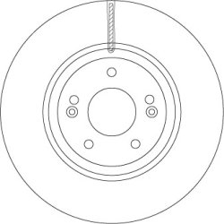 Brake Disc TRW DF6545S OE Ref 51712-3J500